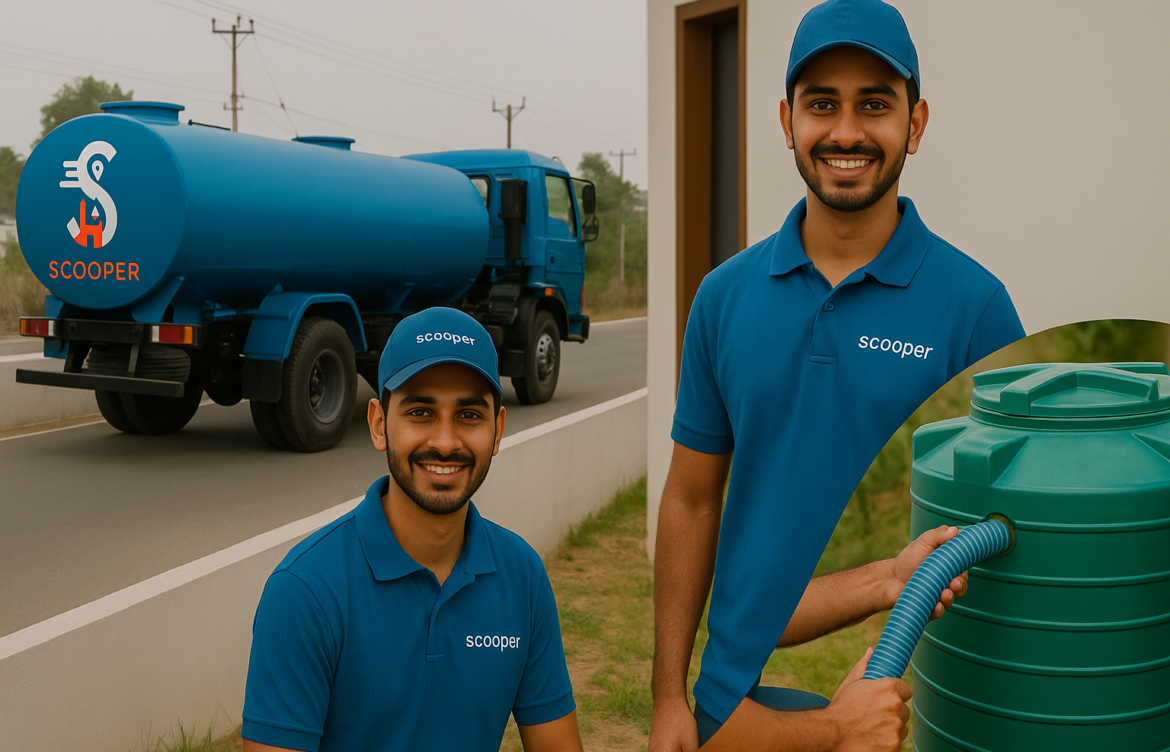 Why Scooper Is the Go-To Water Tanker Delivery Service in Hyderabad